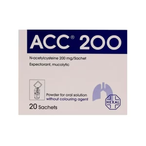 acc 200 oral solution powder 3g sachet 20’s