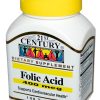21st century folic acid 400mcg 100's