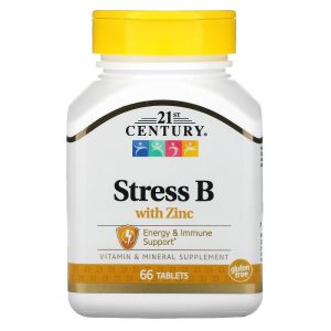 21st century stress b with zinc tablets 66's