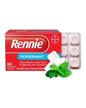 rennie chewable peppermint tablets 96's