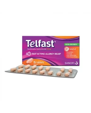 telfast 120 mg tablets 15's
