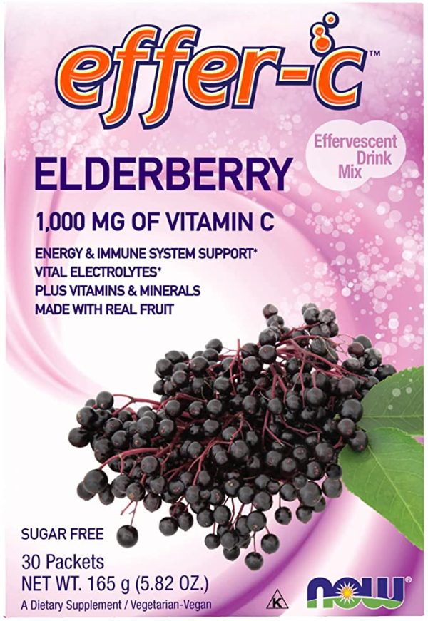 now effer -c 1000mg- elderberry 30's packets sugar free