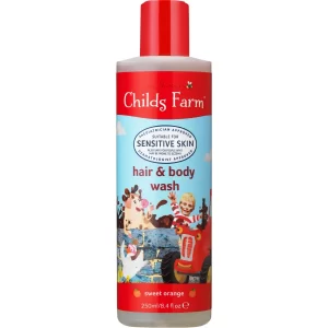 childs farm hair & body wash - sweet orange 250ml