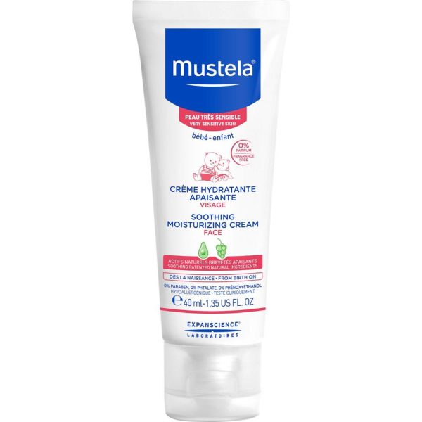 mustela soothing moisturising face cream 40ml