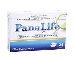 panalife 500 mg paracetamol tablets 24's