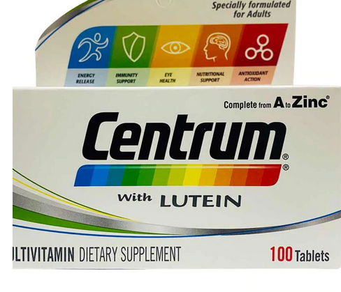 centrum with lutein (me)  100's, plastic bottle