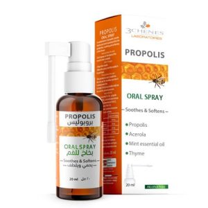 3chenes propolis oral spray 30ml, glass bottle