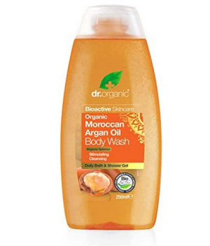 dr.organic moroccan argan oil body wash 250ml