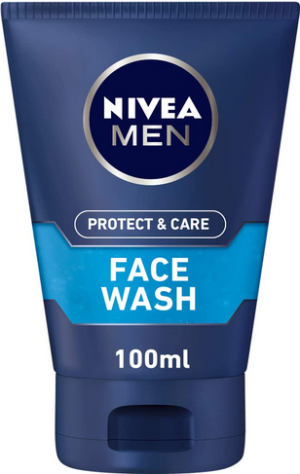 nivea men prt&care face wash 100ml