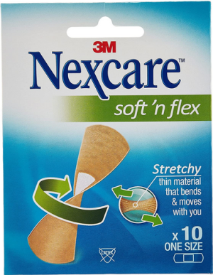 nexcare 575-10e soft'n flex strips 10's