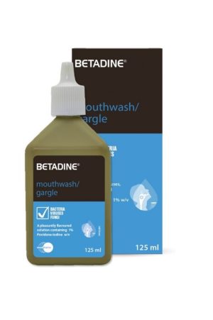 betadine mouth wash 1 125ml, bottle