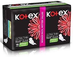 kotex ultra thin super with wings 16s