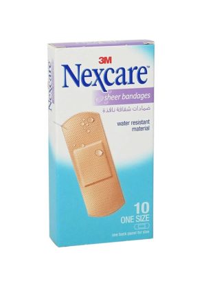 nexcare sheer bandages 72x25mm 10s