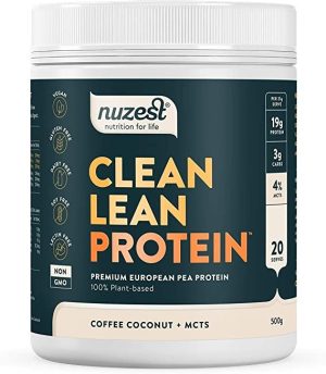 nuzest clean lean protein powder coffee coconut