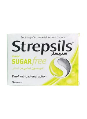 strepsils lemon sugar free  lozengers 16s